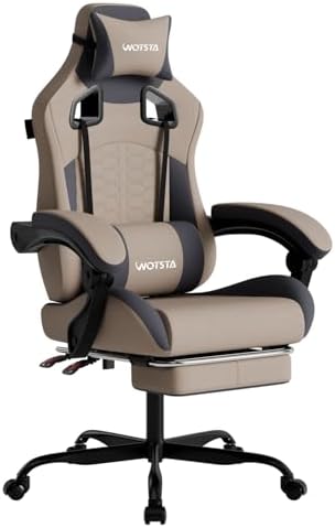 Pc Gaming Chair - كرسي ألعاب مع خاصية التدليك، كرسي