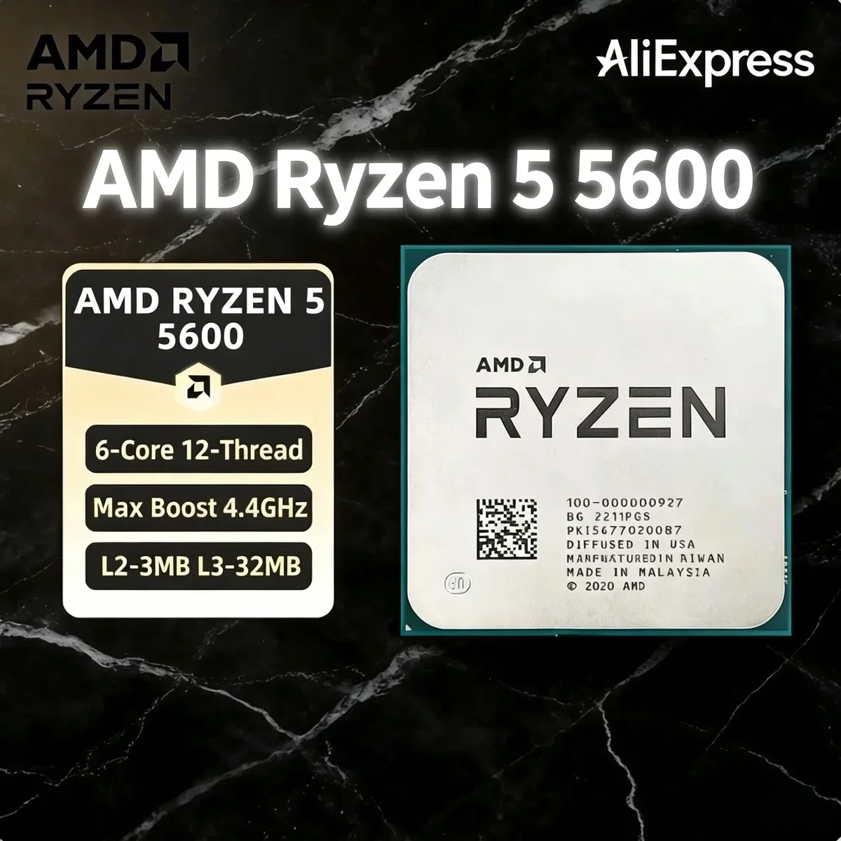 Pc Gaming Ryzen 5 - معالج AMD Ryzen 5 5600، وحدة