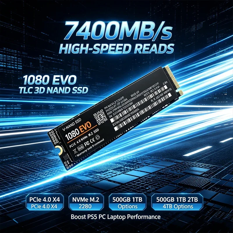 Pc Gaming Ps5 - 1080 EVO M.2 2280 NVMe PCIe
