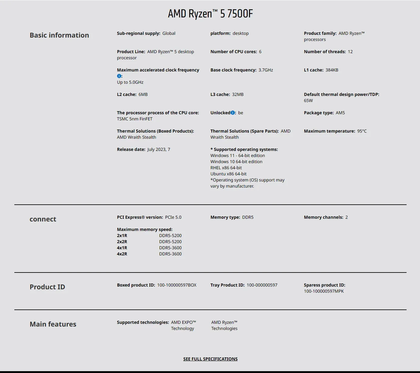 معالج ألعاب AMD Ryzen 5 7500F  - مراجعة Pc Gaming Ryzen 5 وسعره