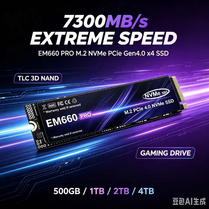 EM660 M.2 NVMe SSD بسرعة 7300  - مراجعة Pc Gaming Ps5 وسعره