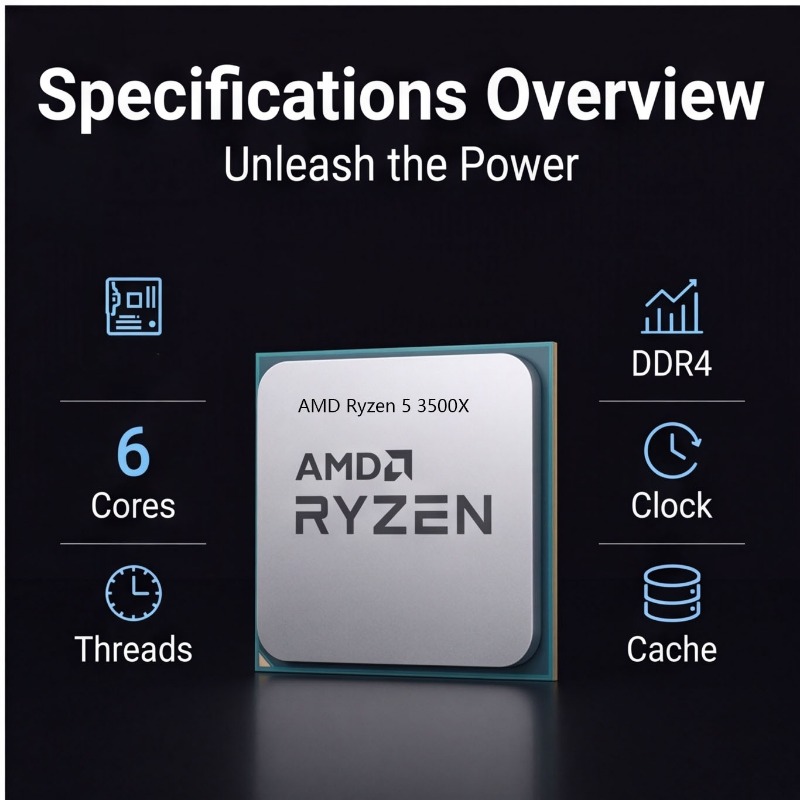 معالج AMD Ryzen 5 3500X بسرعة  - مراجعة Pc Gaming Mid Range وسعره