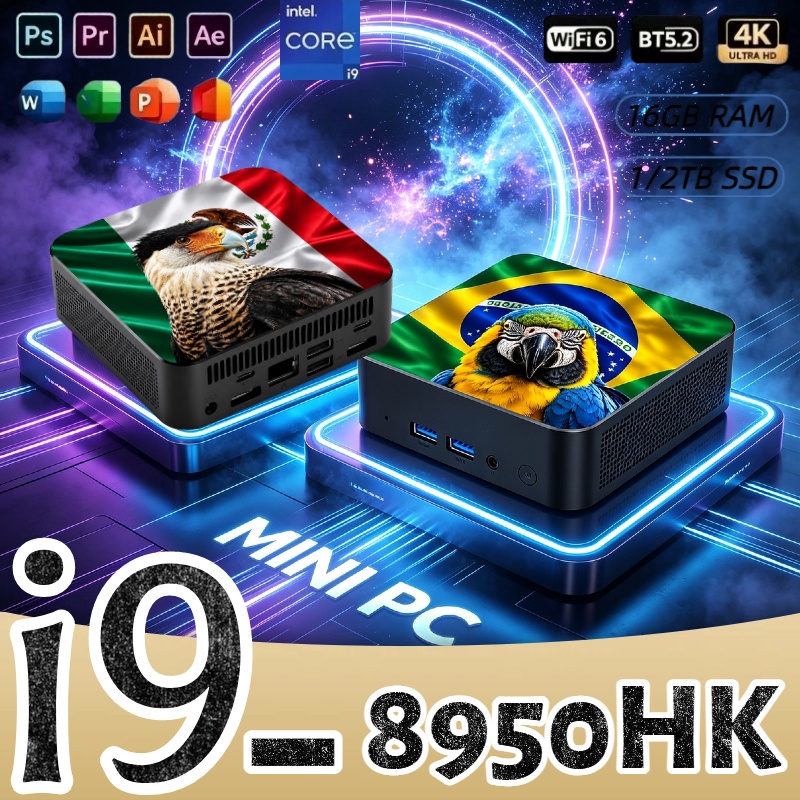 كمبيوتر مصغر بمعالج Core i9-89 - مراجعة Pc Gaming Ddr4 وسعره