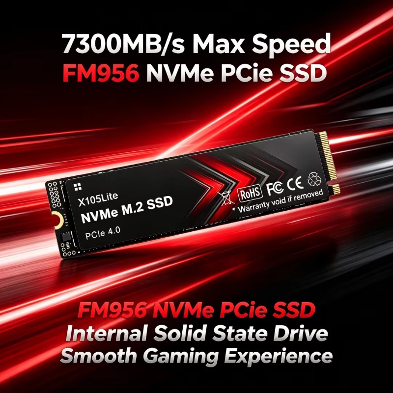 X105Lite FM956 PCIe4.0 M.2 228 - مراجعة Pc Gaming Ps5 وسعره