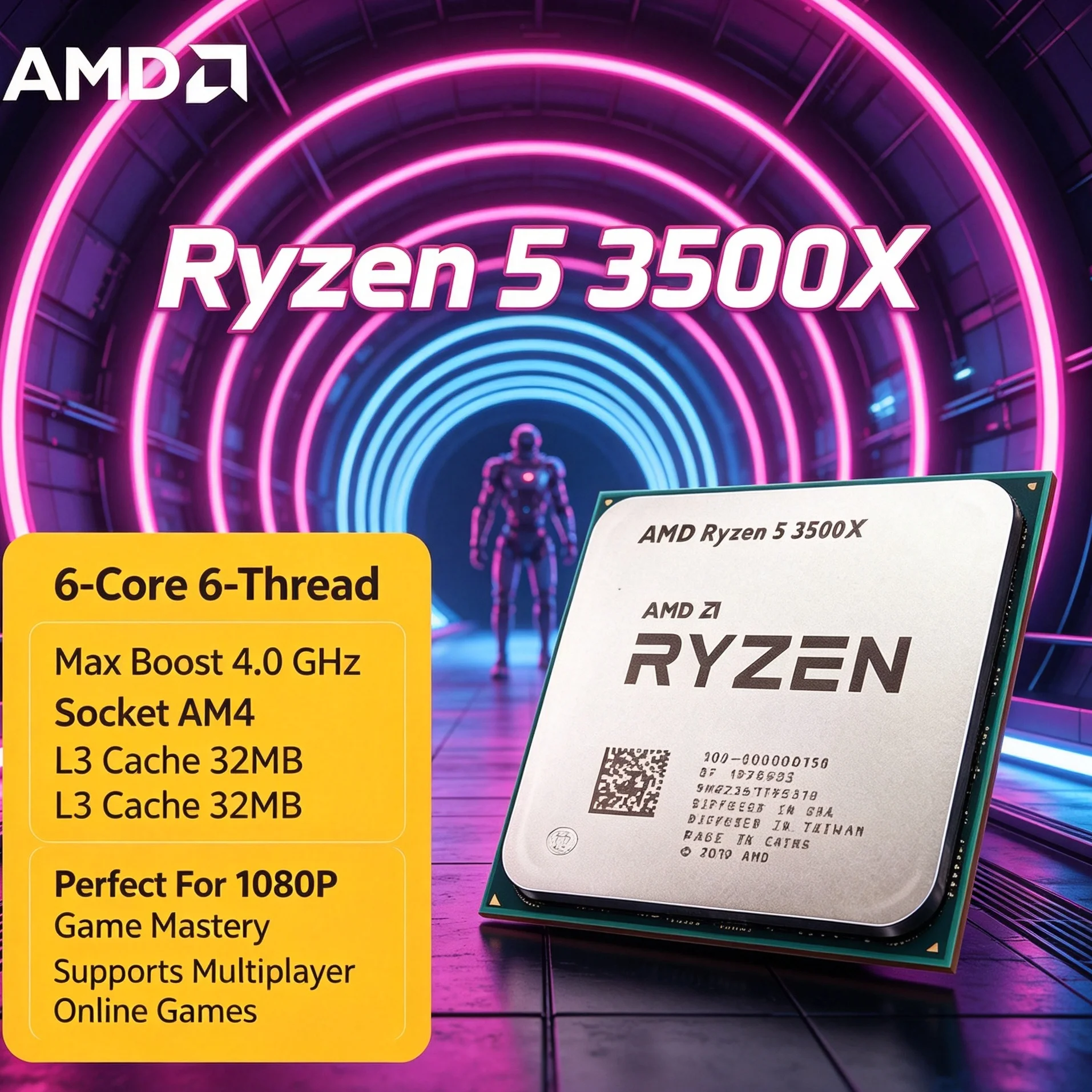 معالج AMD Ryzen 5 3500X للكمبي - مراجعة Pc Gaming Ryzen 5 وسعره