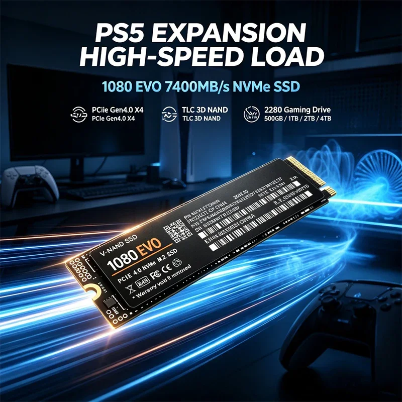 1080 EVO M.2 2280 NVMe PCIe 4. - مراجعة Pc Gaming Ps5 وسعره