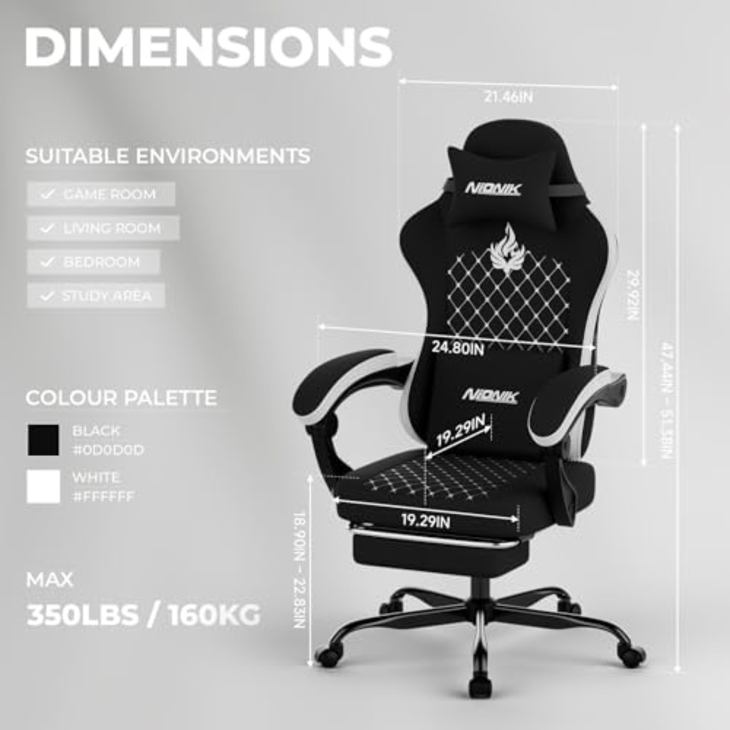 كرسي ألعاب مع خاصية التدليك، ك - مراجعة Pc Gaming Chair وسعره