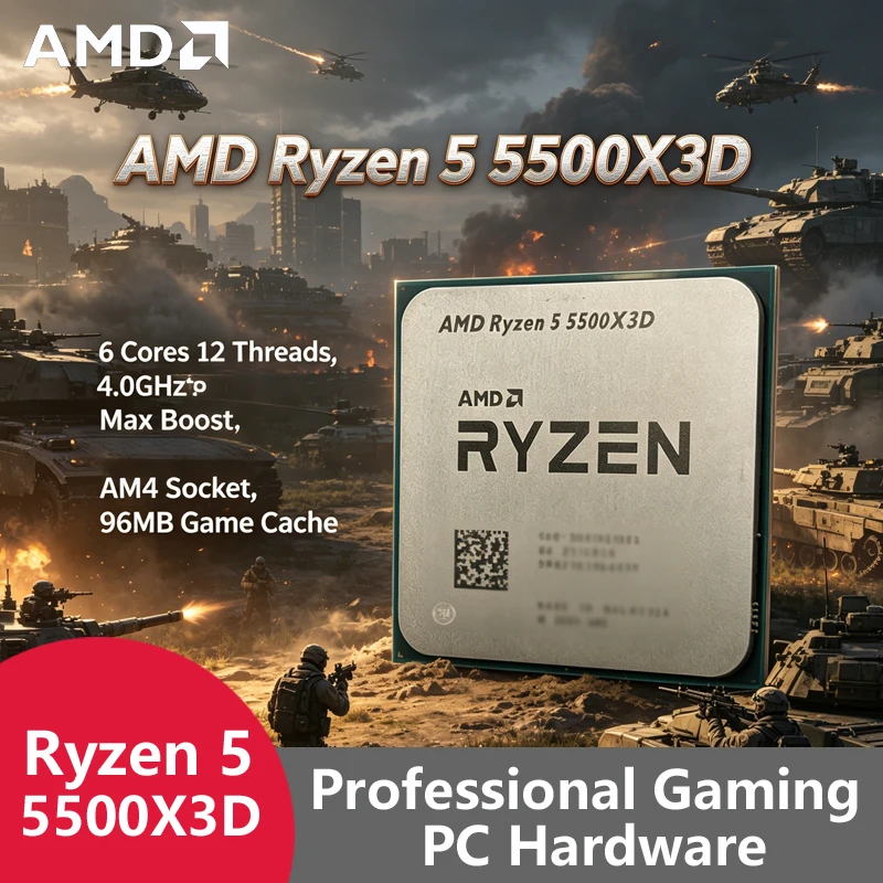 معالج ألعاب AMD Ryzen 5 5500X3 - مراجعة Pc Gaming Ryzen 5 وسعره
